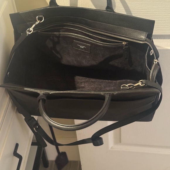 Saint Laurent Black Leather Tote Bag - Picture 4 of 8